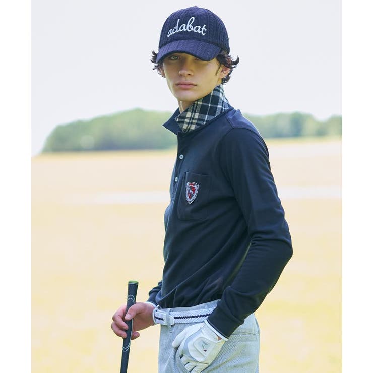 【吸湿発熱】ポケットエンブレム長袖ポロシャツ | adabatmen | 詳細画像27 