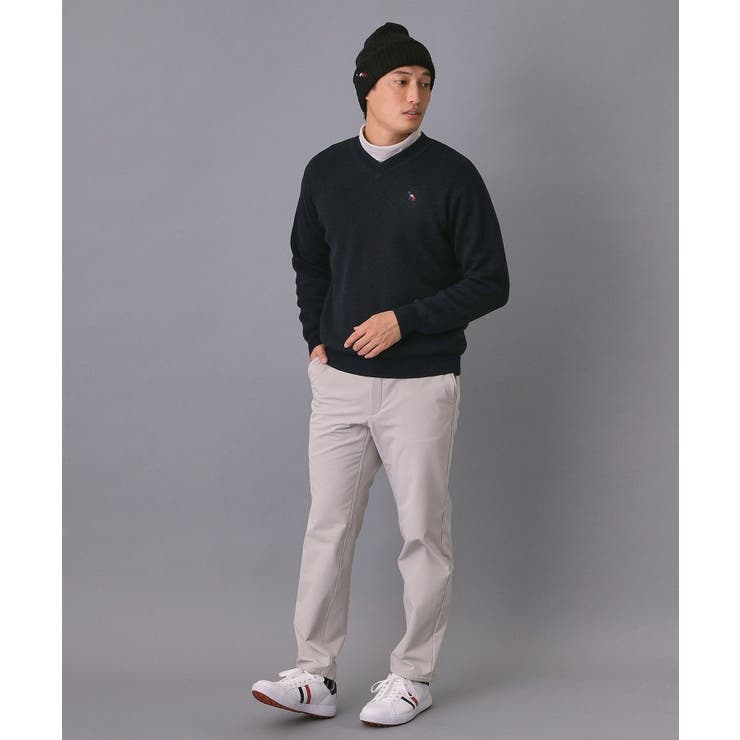 【新レーベル ADABAT NAVY】フルールドリスVネックニット | adabatmen | 詳細画像5 