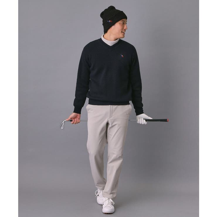 【新レーベル ADABAT NAVY】フルールドリスVネックニット | adabatmen | 詳細画像6 