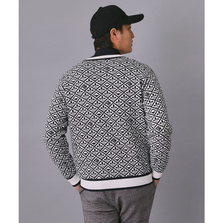 【新レーベル ADABAT NAVY】フルールドリスVネックニット | adabatmen | 詳細画像9 