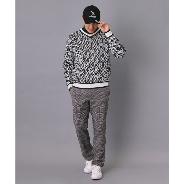 【新レーベル ADABAT NAVY】フルールドリスVネックニット | adabatmen | 詳細画像10 