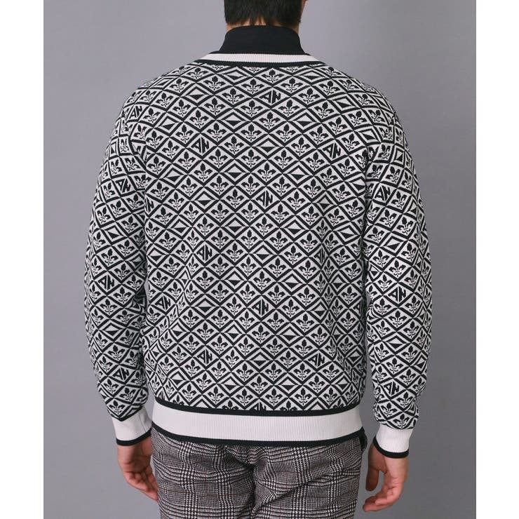 【新レーベル ADABAT NAVY】フルールドリスVネックニット | adabatmen | 詳細画像15 