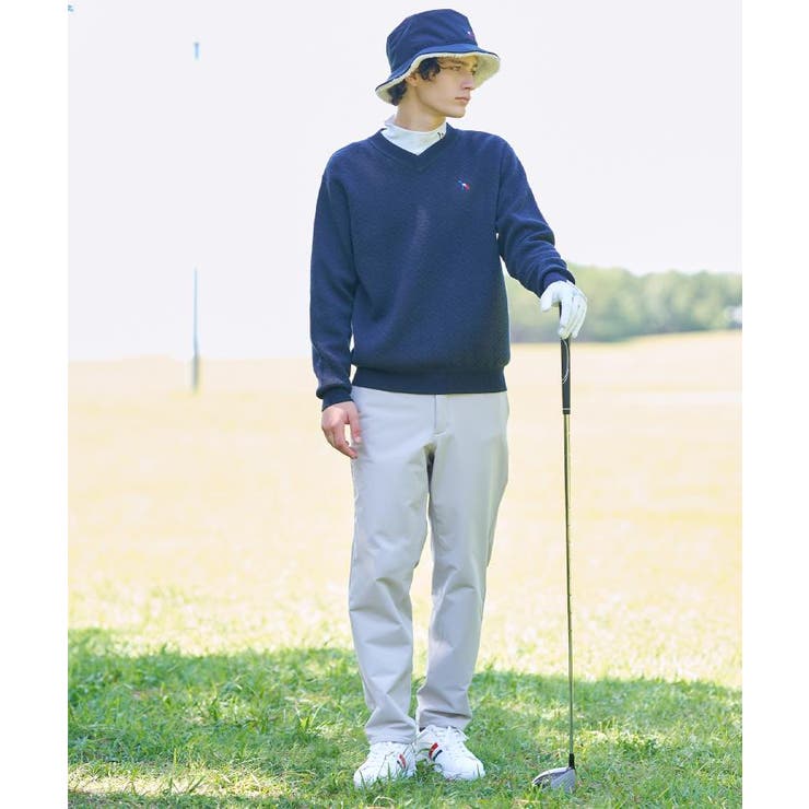 【新レーベル ADABAT NAVY】フルールドリスVネックニット | adabatmen | 詳細画像2 