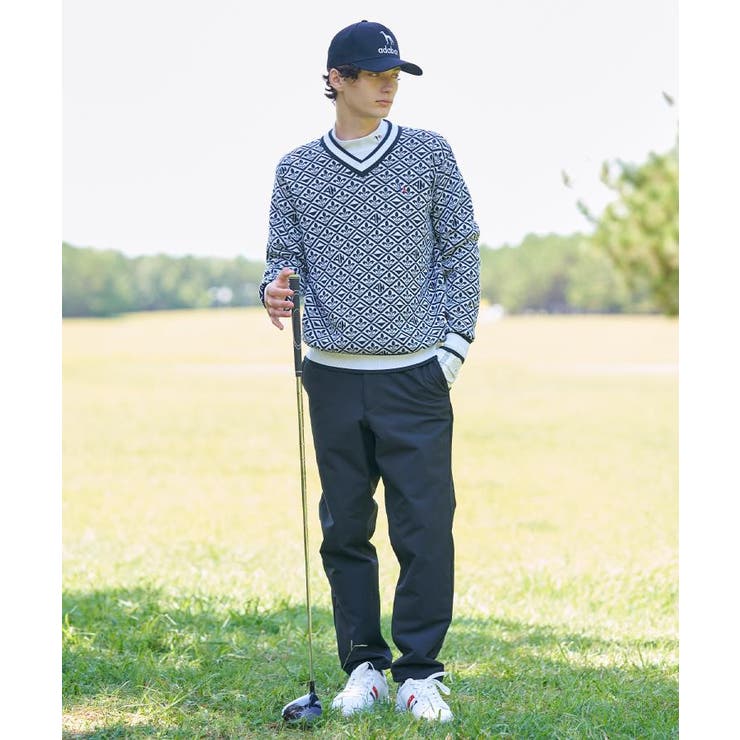 【新レーベル ADABAT NAVY】フルールドリスVネックニット | adabatmen | 詳細画像19 