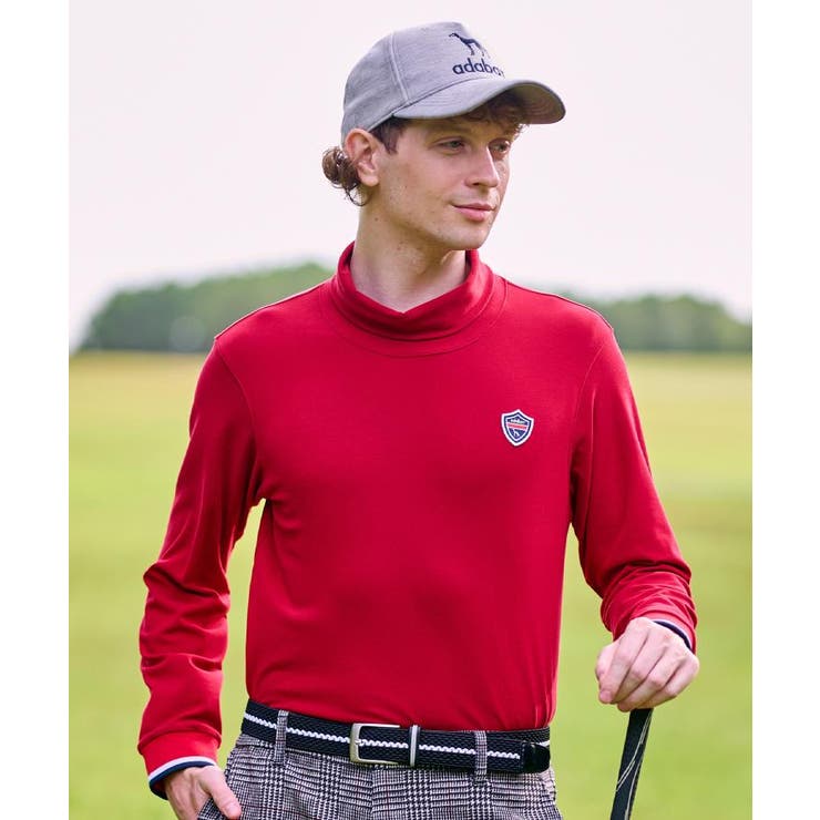 【新レーベル ADABAT NAVY】吸湿発熱 サーモスムースモックT | adabatmen | 詳細画像1 