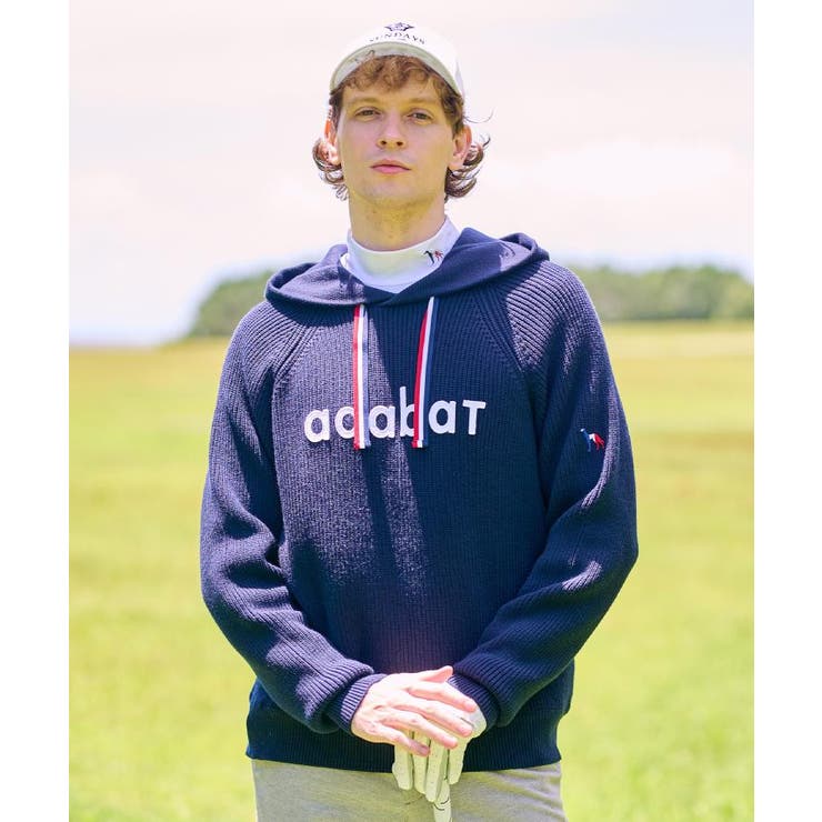【新レーベル ADABAT NAVY】ニットフーディー | adabatmen | 詳細画像1 