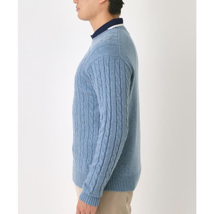 ケーブル柄クルーネックニット | adabatmen | 詳細画像21 
