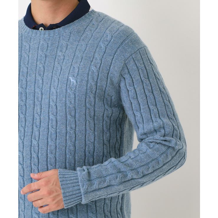 ケーブル柄クルーネックニット | adabatmen | 詳細画像24 