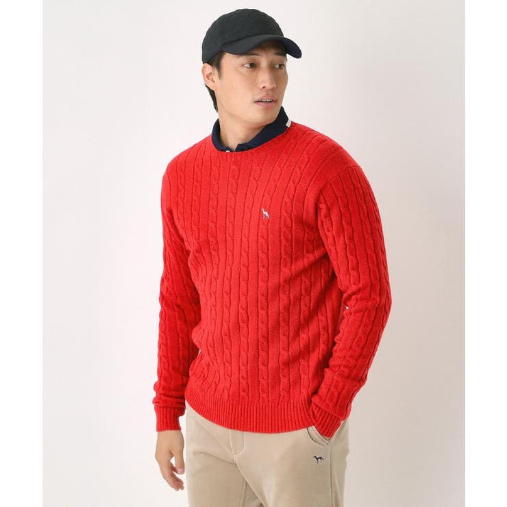 ケーブル柄クルーネックニット | adabatmen | 詳細画像11 