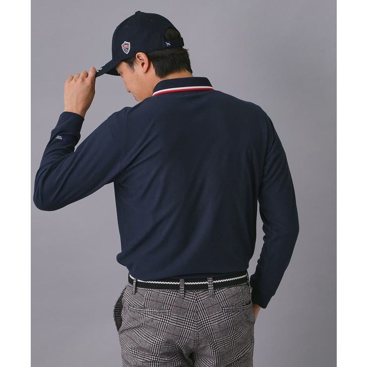 【新レーベル ADABAT NAVY】起毛ストレッチ長袖ポロシャツ | adabatmen | 詳細画像10 