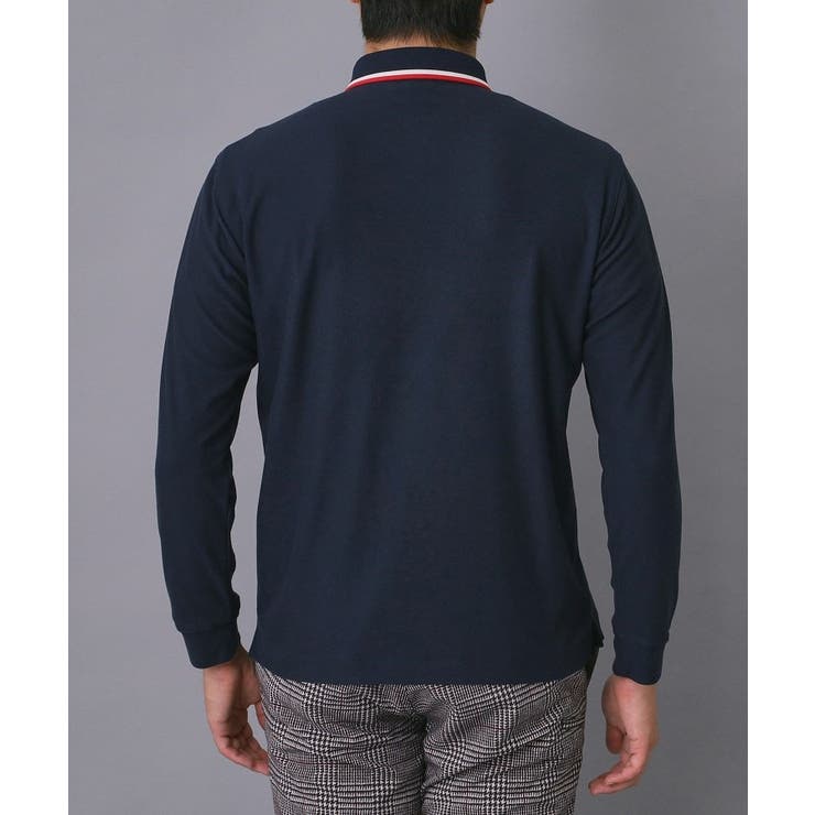 【新レーベル ADABAT NAVY】起毛ストレッチ長袖ポロシャツ | adabatmen | 詳細画像16 