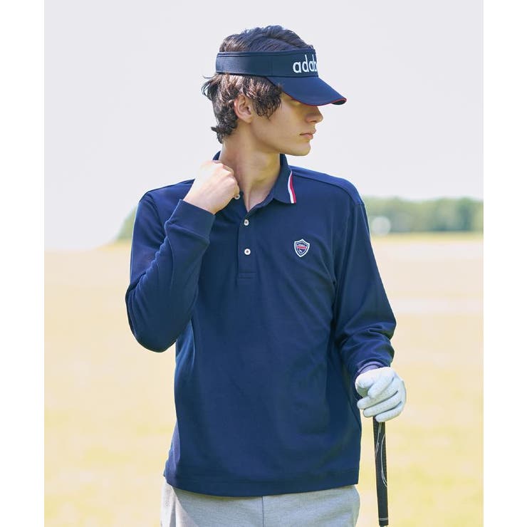 【新レーベル ADABAT NAVY】起毛ストレッチ長袖ポロシャツ | adabatmen | 詳細画像22 