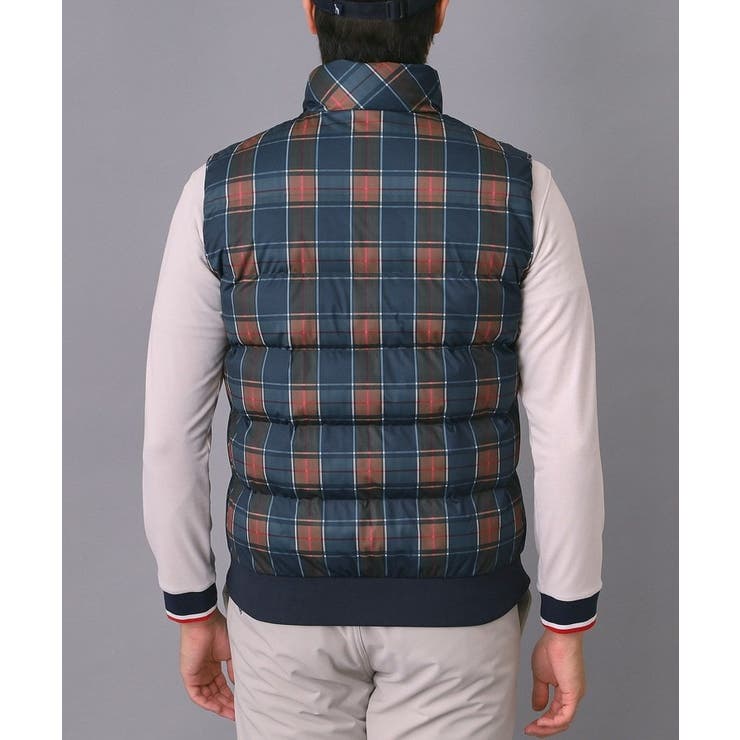 【新レーベル ADABAT NAVY】撥水 タータンチェック中綿ベスト | adabatmen | 詳細画像10 