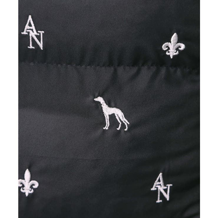 【新レーベル ADABAT NAVY】エンブロイダリーモノグラム中綿ベスト | adabatmen | 詳細画像7 