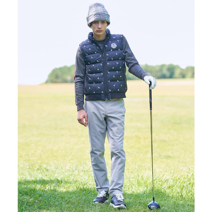 【新レーベル ADABAT NAVY】エンブロイダリーモノグラム中綿ベスト | adabatmen | 詳細画像2 