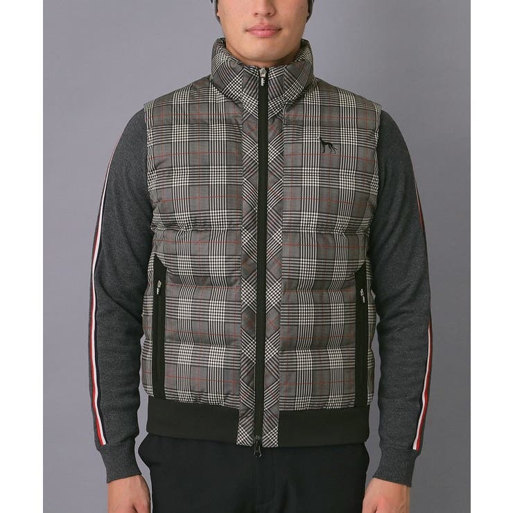 【新レーベル ADABAT NAVY】撥水グレンチェック中綿ベスト | adabatmen | 詳細画像8 