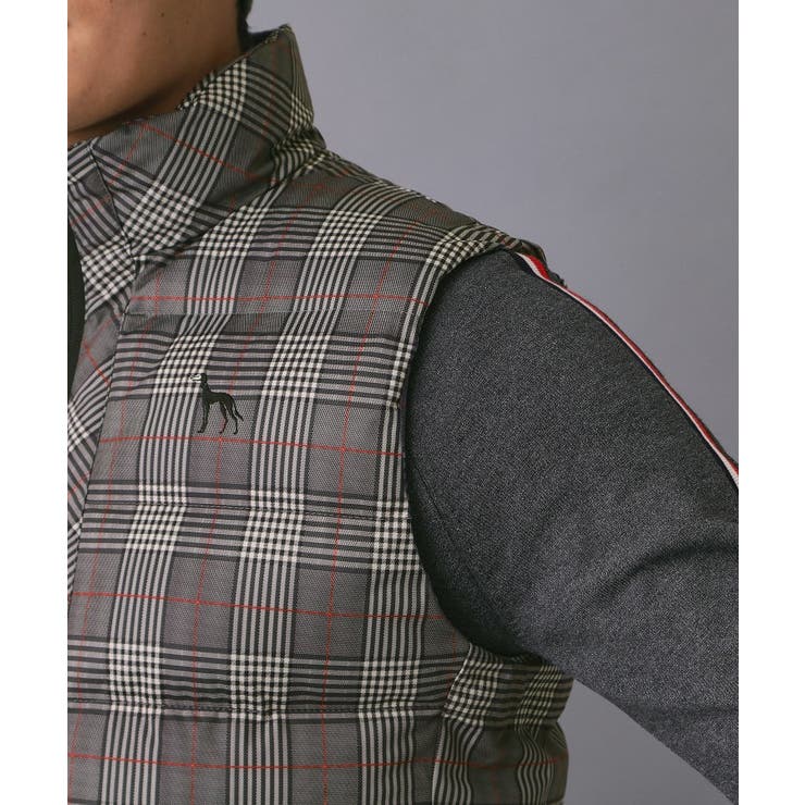 【新レーベル ADABAT NAVY】撥水グレンチェック中綿ベスト | adabatmen | 詳細画像12 