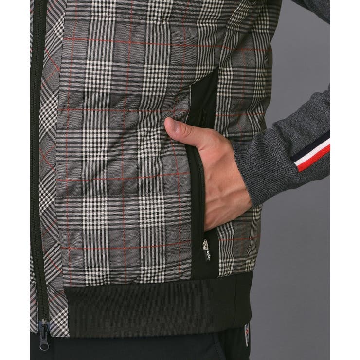 【新レーベル ADABAT NAVY】撥水グレンチェック中綿ベスト | adabatmen | 詳細画像13 