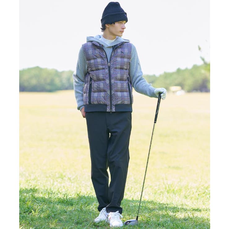 【新レーベル ADABAT NAVY】撥水グレンチェック中綿ベスト | adabatmen | 詳細画像2 