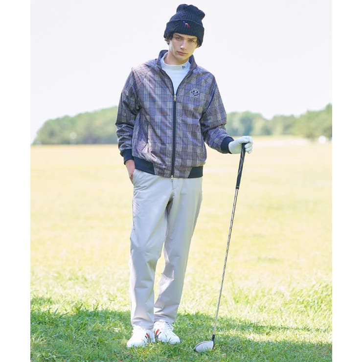 【新レーベル ADABAT NAVY】撥水 グレンチェックブルゾン | adabatmen | 詳細画像2 