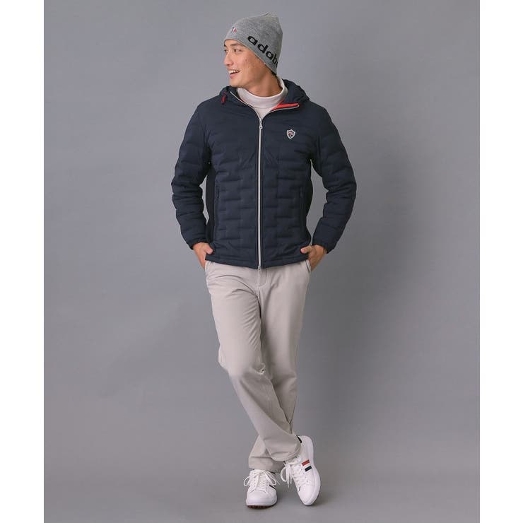 【新レーベル ADABAT NAVY】フードロゴストレッチダウンジャケット | adabatmen | 詳細画像21 