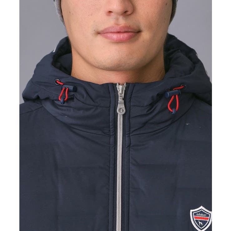 【新レーベル ADABAT NAVY】フードロゴストレッチダウンジャケット | adabatmen | 詳細画像27 