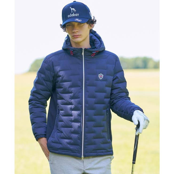 【新レーベル ADABAT NAVY】フードロゴストレッチダウンジャケット | adabatmen | 詳細画像16 