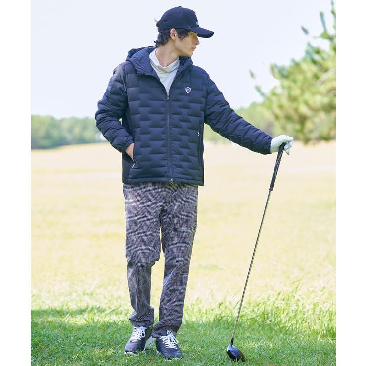 【新レーベル ADABAT NAVY】フードロゴストレッチダウンジャケット | adabatmen | 詳細画像2 