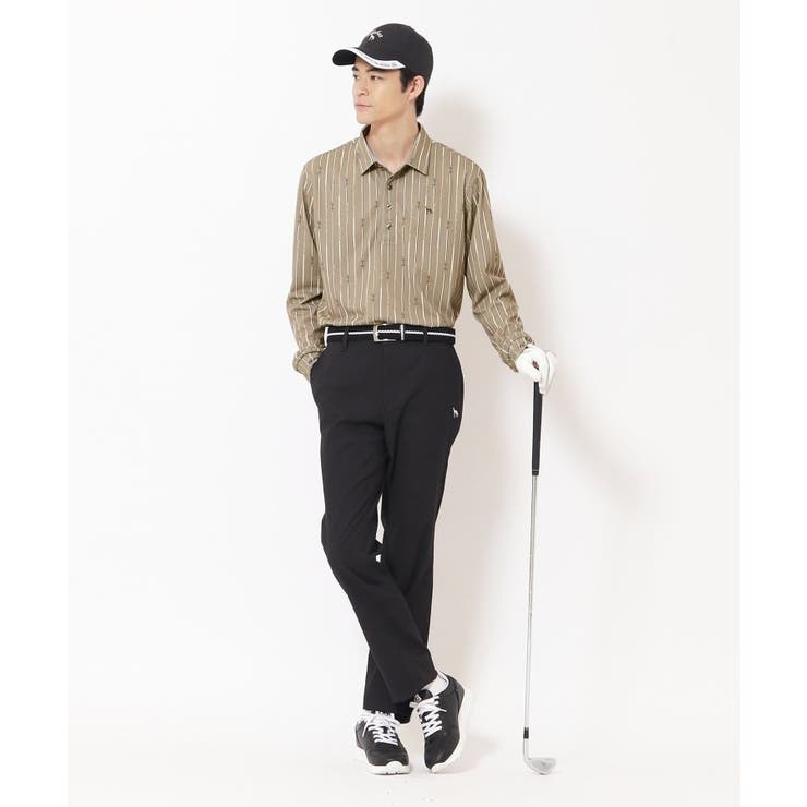 【吸水速乾】ビットストライプ長袖ポロシャツ | adabatmen | 詳細画像7 