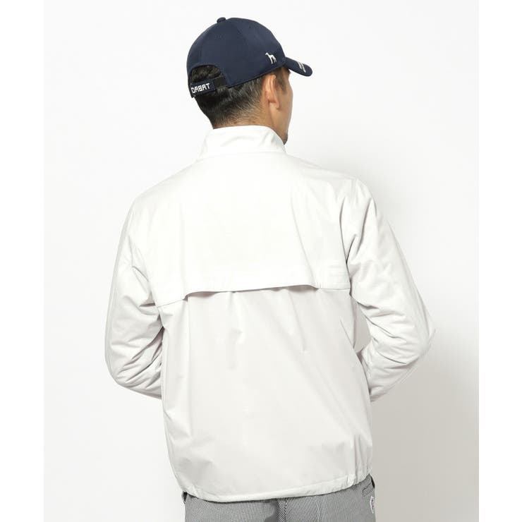 撥水加工 ロゴチェックストレッチブルゾン | adabatmen | 詳細画像2 