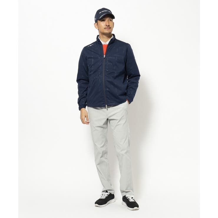 撥水加工 ロゴチェックストレッチブルゾン | adabatmen | 詳細画像8 