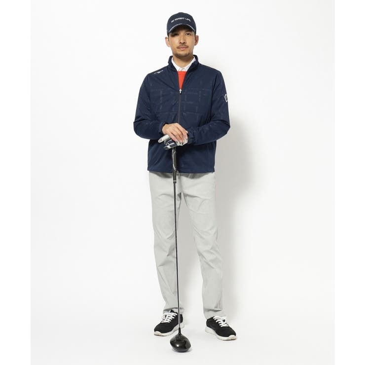 撥水加工 ロゴチェックストレッチブルゾン | adabatmen | 詳細画像9 