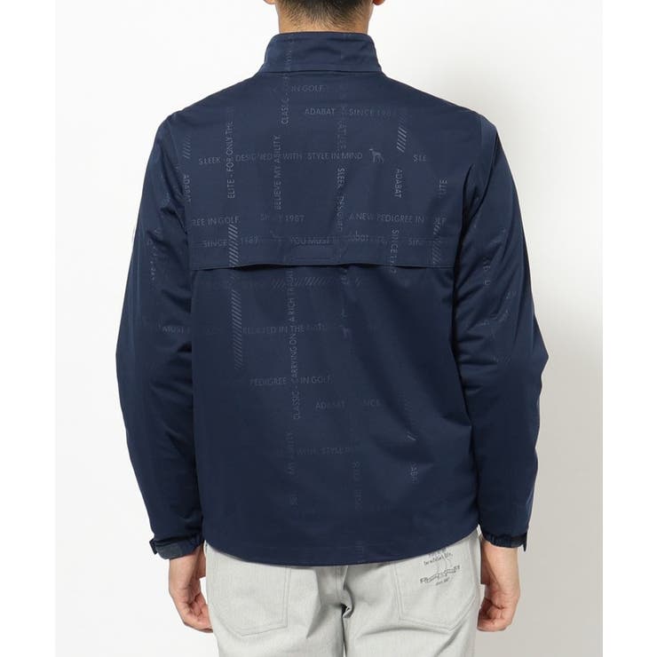 撥水加工 ロゴチェックストレッチブルゾン | adabatmen | 詳細画像13 