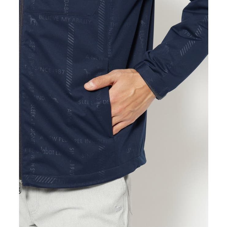 撥水加工 ロゴチェックストレッチブルゾン | adabatmen | 詳細画像18 