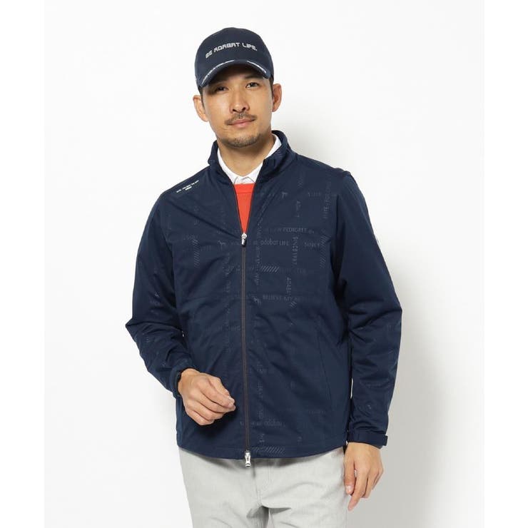 撥水加工 ロゴチェックストレッチブルゾン | adabatmen | 詳細画像24 