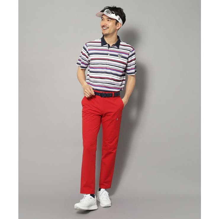 吸水速乾 接触冷感 クールタッチマルチボーダーポロシャツ | adabatmen | 詳細画像7 