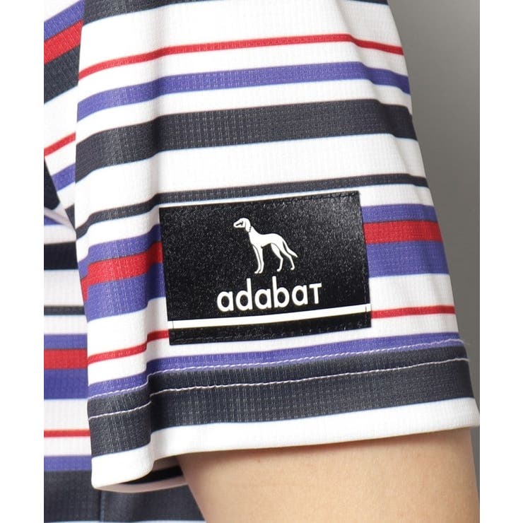 吸水速乾 接触冷感 クールタッチマルチボーダーポロシャツ | adabatmen | 詳細画像14 