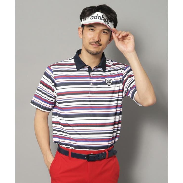 吸水速乾 接触冷感 クールタッチマルチボーダーポロシャツ | adabatmen | 詳細画像16 