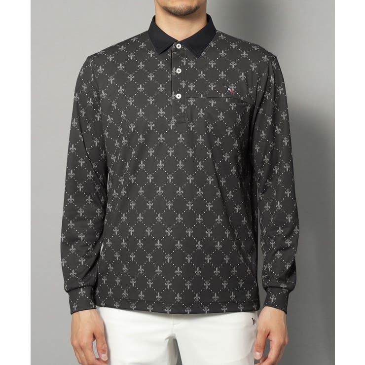 【新レーベル ADABAT NAVY】吸水速乾 フルールドリス長袖ポロシャツ | adabatmen | 詳細画像10 