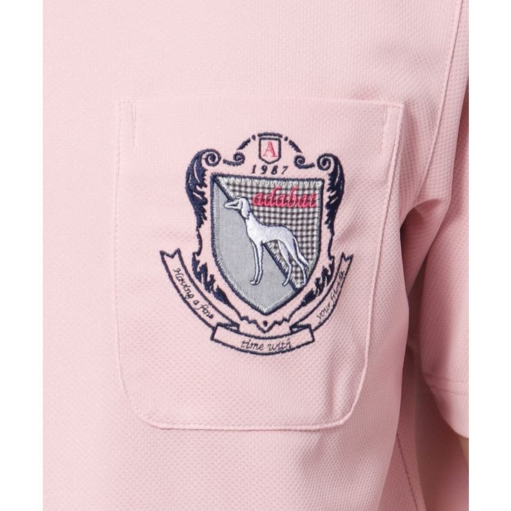 吸水速乾 ドライポケットエンブレムポロシャツ | adabatmen | 詳細画像16 