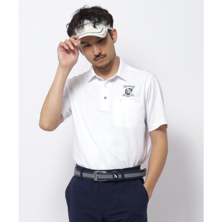 UVカット/吸水速乾 クールコアロゴチェックポロシャツ | adabatmen | 詳細画像1 