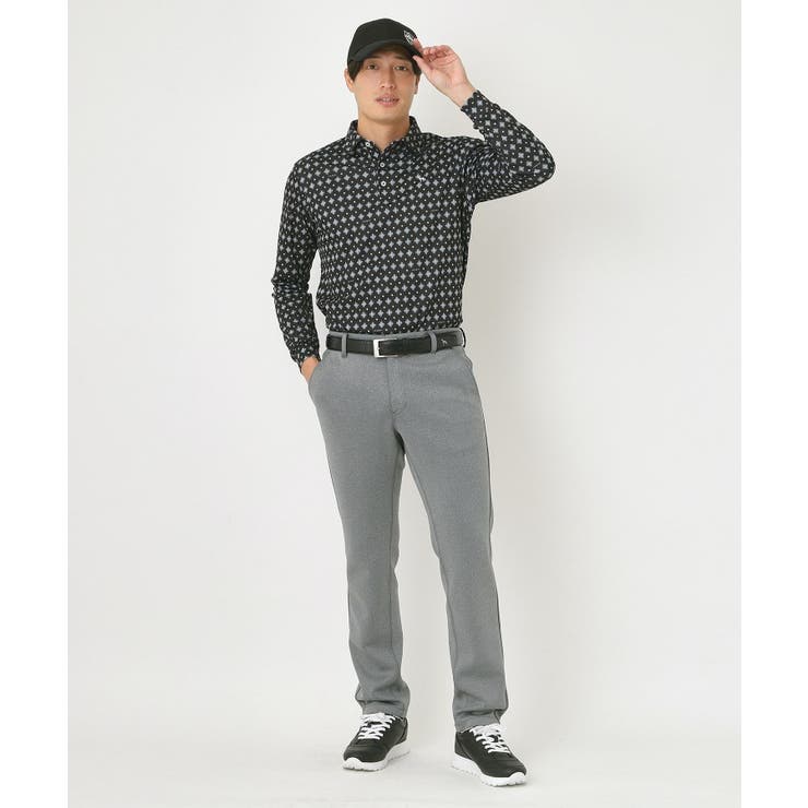 【UVカット・吸水速乾】アスコットプリント長袖ポロシャツ | adabatmen | 詳細画像8 