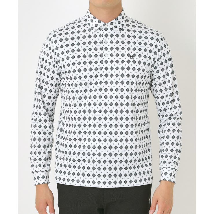 【UVカット・吸水速乾】アスコットプリント長袖ポロシャツ | adabatmen | 詳細画像16 