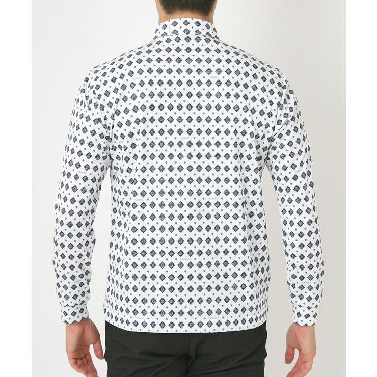 【UVカット・吸水速乾】アスコットプリント長袖ポロシャツ | adabatmen | 詳細画像18 