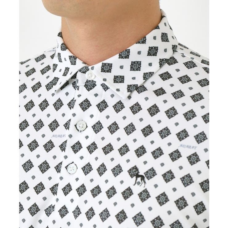 【UVカット・吸水速乾】アスコットプリント長袖ポロシャツ | adabatmen | 詳細画像19 