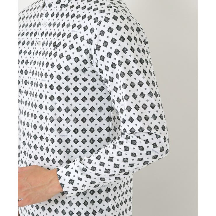 【UVカット・吸水速乾】アスコットプリント長袖ポロシャツ | adabatmen | 詳細画像20 