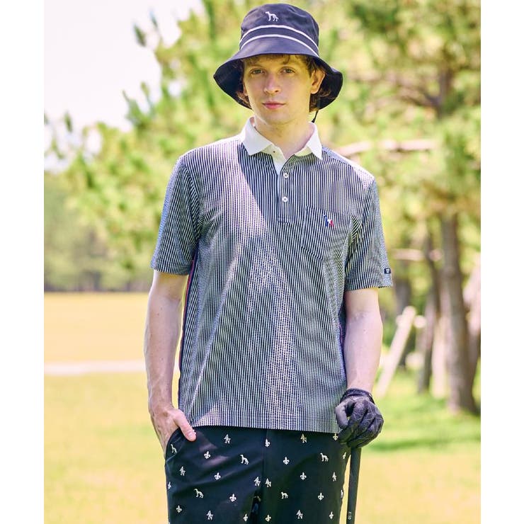 【新レーベル ADABAT NAVY】吸水速乾 サッカーストライプポロシャツ | adabatmen | 詳細画像21 