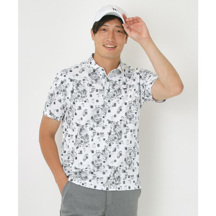 【UVカット・吸水速乾】デジタルペイズリーポロシャツ | adabatmen | 詳細画像1 