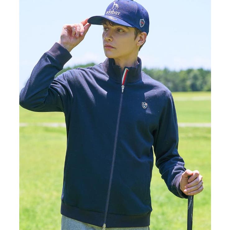 【ADABAT NAVY】スムースジャージジップブルゾン | adabatmen | 詳細画像3 