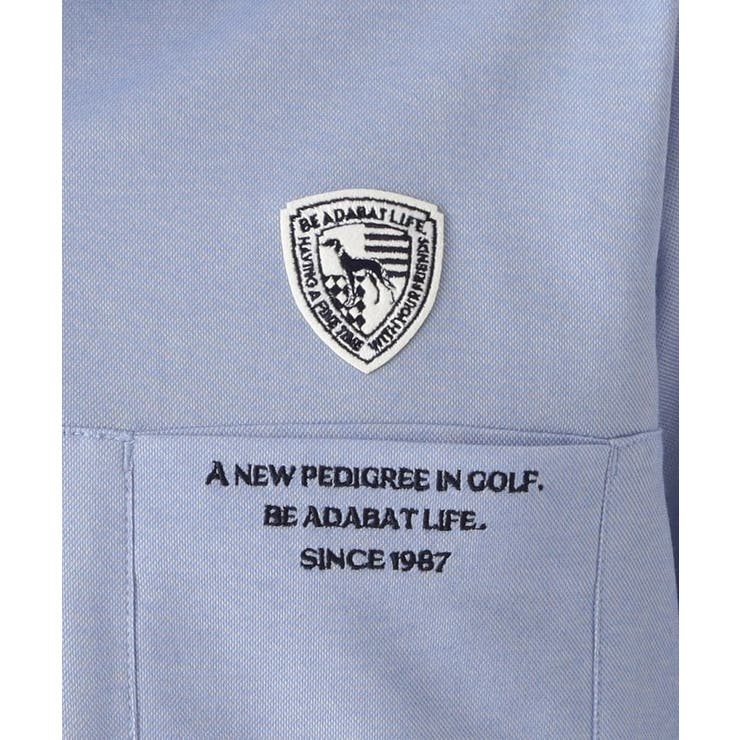 ハイゲージカノコインレイ長袖ポロシャツ | adabatmen | 詳細画像8 